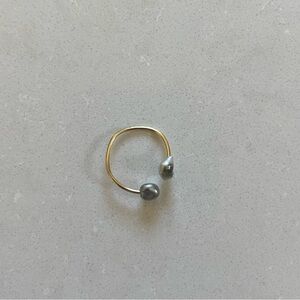 Tahitian Pearl Pinky Ring